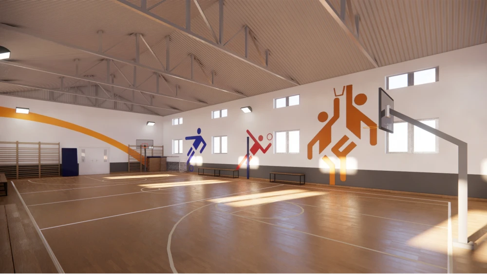 Reabilitare și modernizare Sala de sport - Vulcana-Pandele, jud. dâmbovița - 2